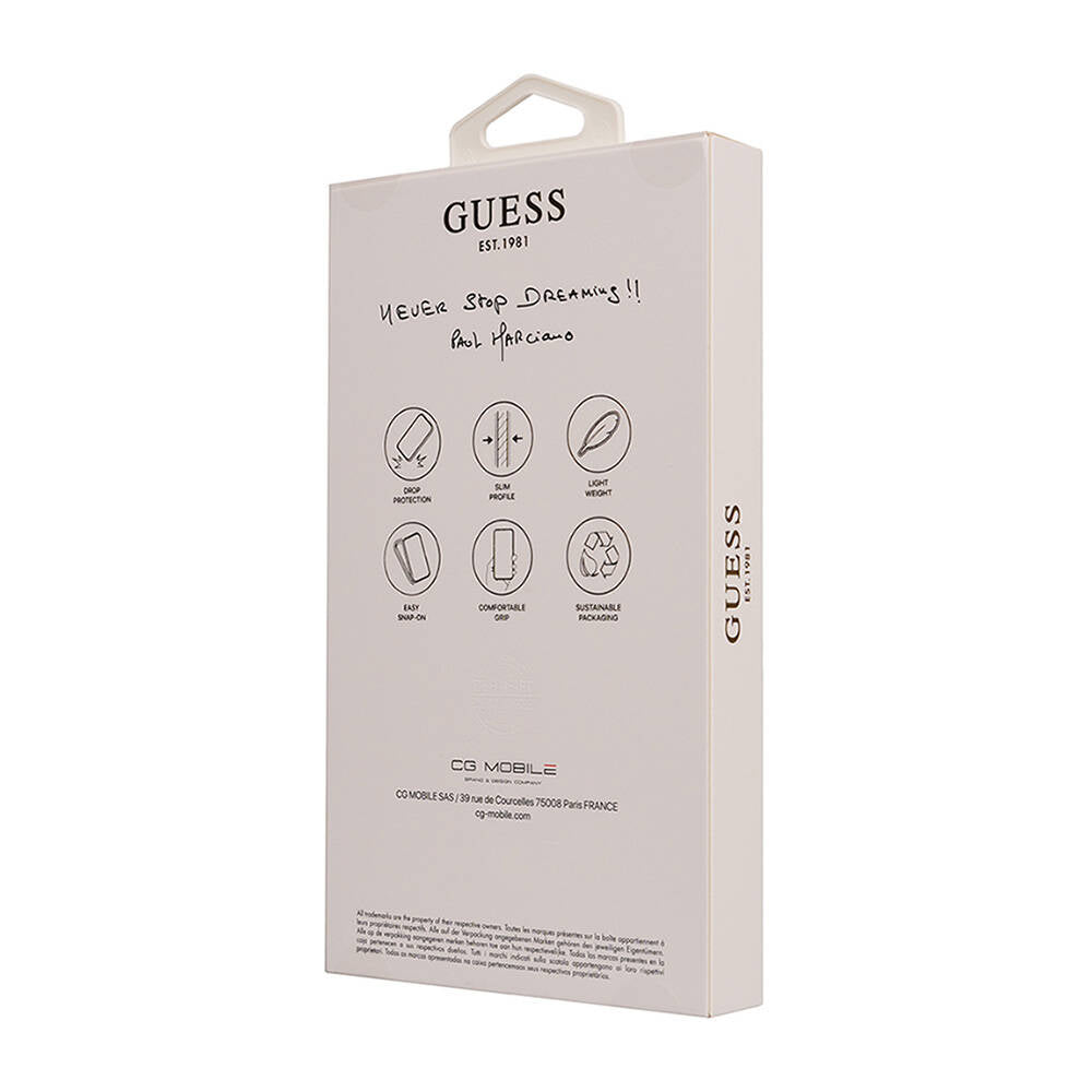 iPhone 16 Pro Kılıf Guess Orjinal Lisanslı M-safe Şarj Özellikli Small 4G Classic Kılıf