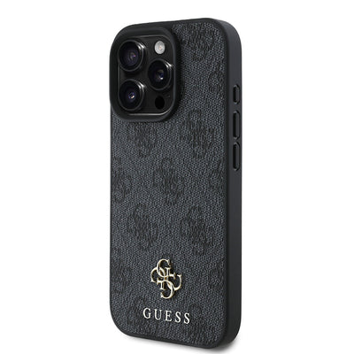 Apple iPhone 16 Pro Kılıf Guess Orjinal Lisanslı Magsafe Şarj Özellikli Small 4G Classic Kapak Pembe