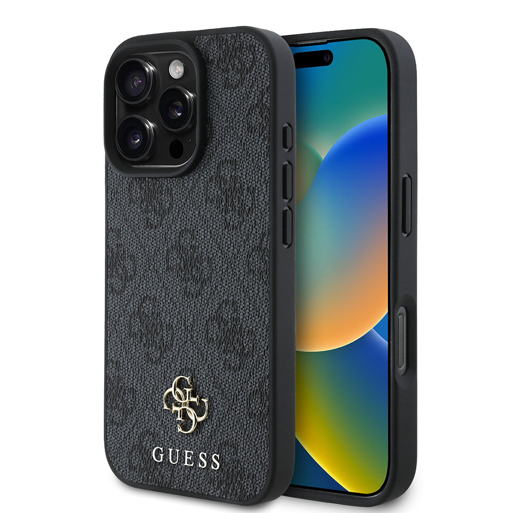 iPhone 16 Pro Kılıf Guess Orjinal Lisanslı M-safe Şarj Özellikli Small 4G Classic Kılıf