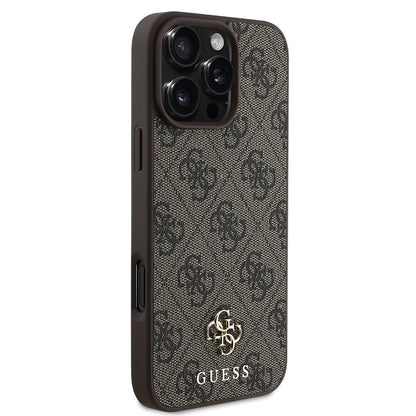 iPhone 16 Pro Kılıf Guess Orjinal Lisanslı M-safe Şarj Özellikli Small 4G Classic Kılıf