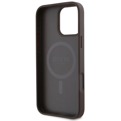 iPhone 16 Pro Kılıf Guess Orjinal Lisanslı M-safe Şarj Özellikli Small 4G Classic Kılıf