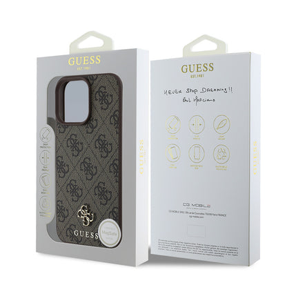 iPhone 16 Pro Kılıf Guess Orjinal Lisanslı M-safe Şarj Özellikli Small 4G Classic Kılıf