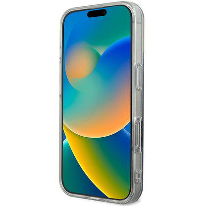 iPhone 16 Pro Kılıf Guess Orjinal Lisanslı M-safe Şarj Özellikli Yazı Logolu 4G Desenli Kılıf