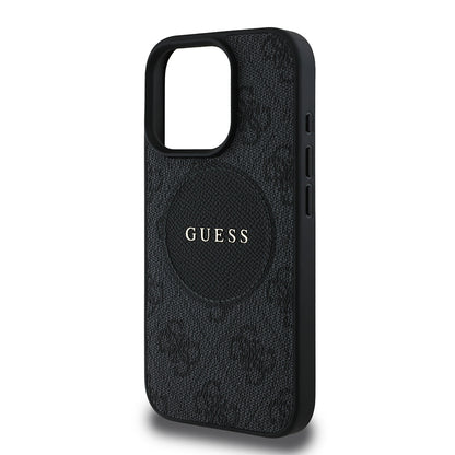 iPhone 16 Pro Kılıf Guess Orjinal Lisanslı M-safe Şarj Özellikli Yazı Logolu Circle Classic Kılıf
