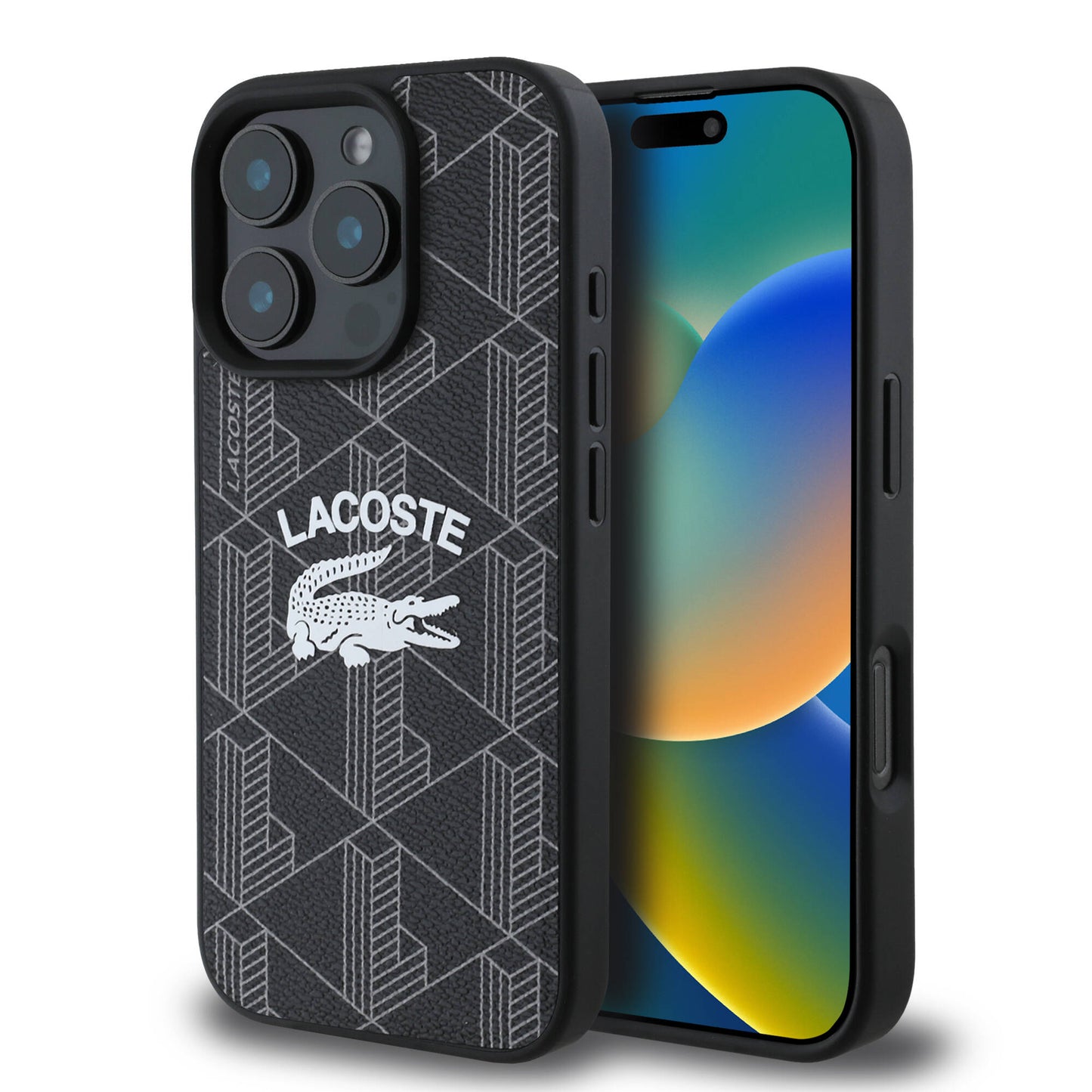 iPhone 16 Pro Kılıf Lacoste Orjinal Lisanslı M-safe Şarj Özellikli Mono Vintage Logo Kılıf