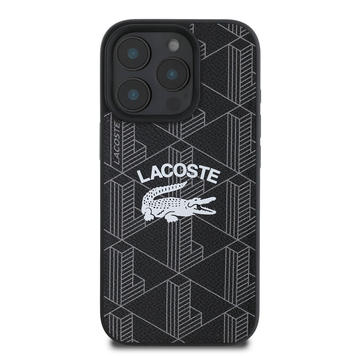 iPhone 16 Pro Kılıf Lacoste Orjinal Lisanslı M-safe Şarj Özellikli Mono Vintage Logo Kılıf