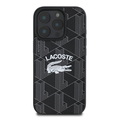 iPhone 16 Pro Kılıf Lacoste Orjinal Lisanslı M-safe Şarj Özellikli Mono Vintage Logo Kılıf