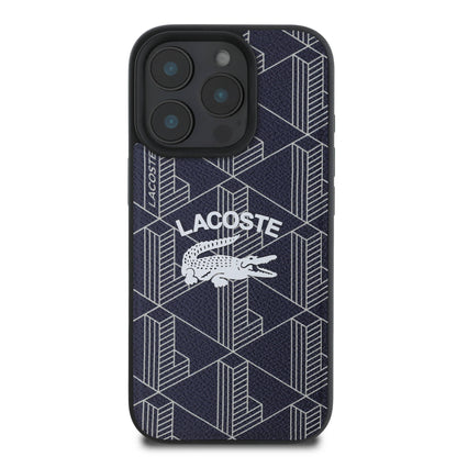 iPhone 16 Pro Kılıf Lacoste Orjinal Lisanslı M-safe Şarj Özellikli Mono Vintage Logo Kılıf