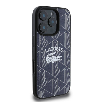iPhone 16 Pro Kılıf Lacoste Orjinal Lisanslı M-safe Şarj Özellikli Mono Vintage Logo Kılıf