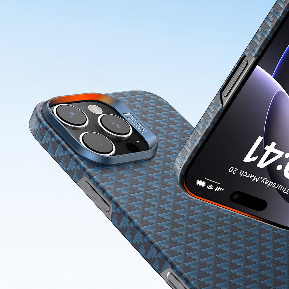 iPhone 16 Pro Kılıf M-safe Şarj Özellikli Raptic Aramid Skin Origin Serisi Kılıf