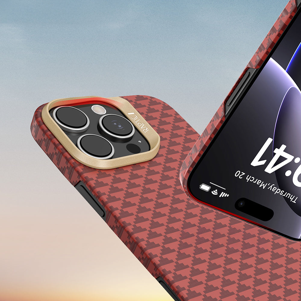 iPhone 16 Pro Kılıf M-safe Şarj Özellikli Raptic Aramid Skin Origin Serisi Kılıf