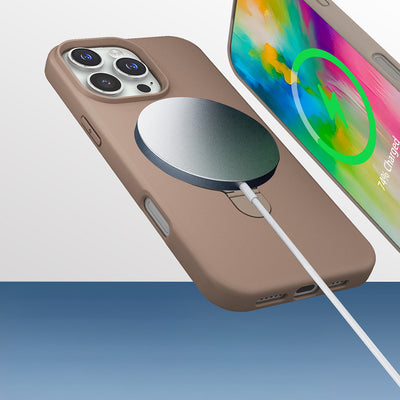 Apple iPhone 16 Pro Kılıf M-safe Şarj Özellikli Standlı Zore Samara Kapak Lacivert