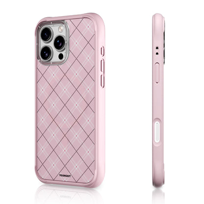 iPhone 16 Pro Kılıf M-safe Şarj Özellikli Youngkit Argyle Serisi Kılıf