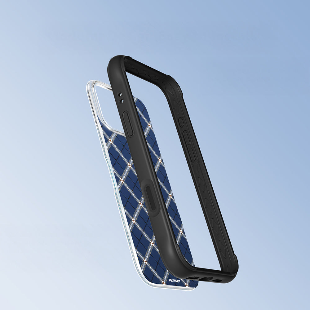 iPhone 16 Pro Kılıf M-safe Şarj Özellikli Youngkit Argyle Serisi Kılıf