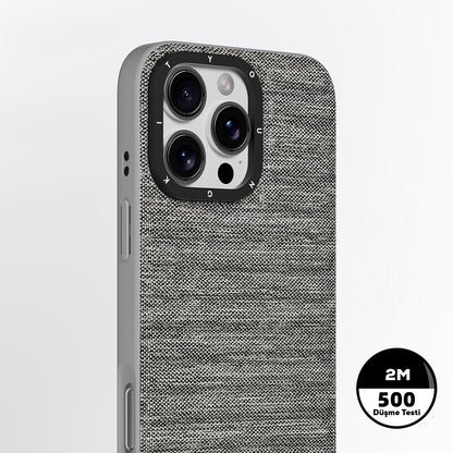 iPhone 16 Pro Kılıf M-safe Şarj Özellikli Youngkit Canvas Serisi Kılıf