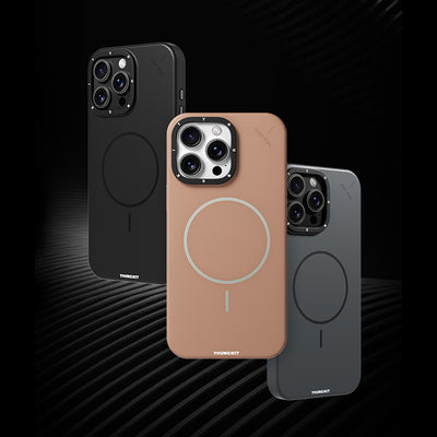 Apple iPhone 16 Pro Kılıf M-safe Şarj Özellikli Youngkit Dynamag Serisi Kapak Siyah