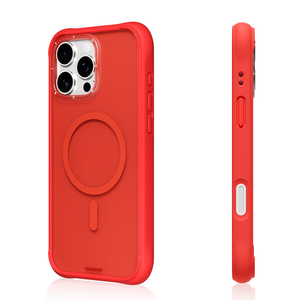 iPhone 16 Pro Kılıf M-safe Şarj Özellikli Youngkit Macaroon Serisi Kılıf