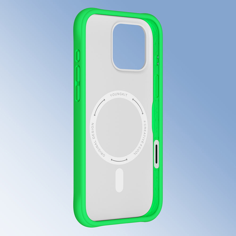 iPhone 16 Pro Kılıf M-safe Şarj Özellikli Youngkit Macaroon Serisi Kılıf