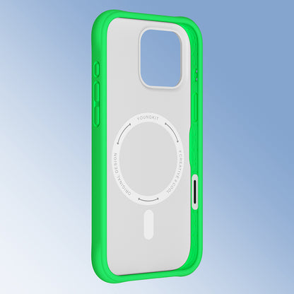 iPhone 16 Pro Kılıf M-safe Şarj Özellikli Youngkit Macaroon Serisi Kılıf