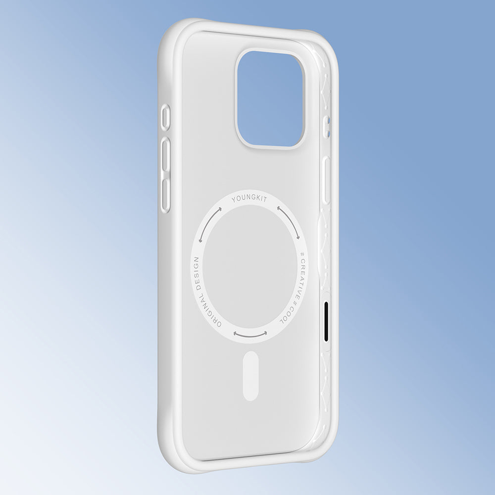 iPhone 16 Pro Kılıf M-safe Şarj Özellikli Youngkit Macaroon Serisi Kılıf