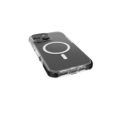 Apple iPhone 16 Pro Kılıf Magsafe Şarj Özellikli Airbag Tasarımlı Raptic Clear Serisi Şeffaf Kapak Beyaz