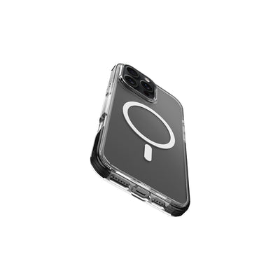 Apple iPhone 16 Pro Kılıf Magsafe Şarj Özellikli Airbag Tasarımlı Raptic Clear Serisi Şeffaf Kapak Siyah
