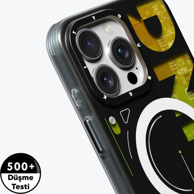 Apple iPhone 16 Pro Kılıf Magsafe Şarj Özellikli Airbagli Çift Katmanlı Youngkit Future Serisi Kapak Yeşil