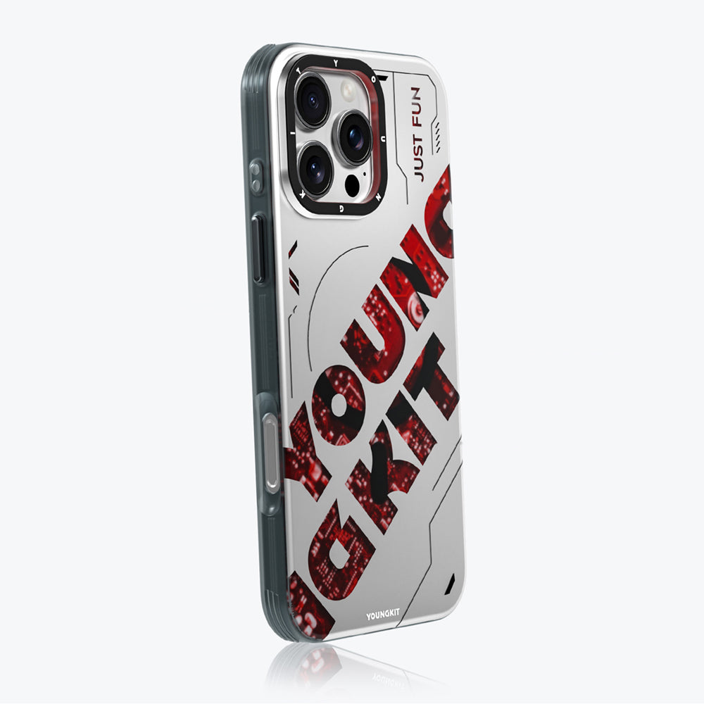 iPhone 16 Pro Kılıf M-safe Şarj Özellikli Airbagli Çift Katmanlı Youngkit Future Serisi Kılıf