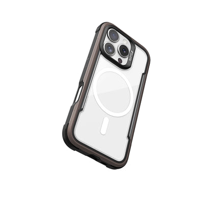 iPhone 16 Pro Kılıf M-safe Şarj Özellikli Airbagli Raptic Shield Serisi Şeffaf Arka Yüzey Kılıf