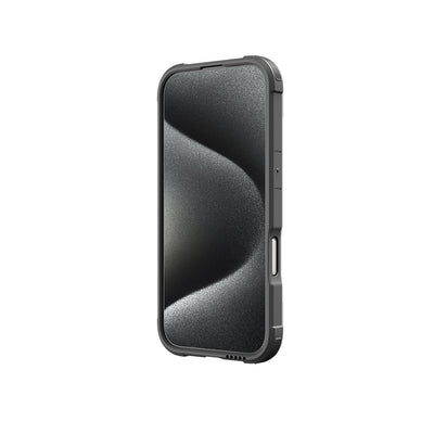 Apple iPhone 16 Pro Kılıf M-safe Şarj Özellikli Airbagli Raptic Shield Serisi Şeffaf Arka Yüzey Kapak Kırmızı