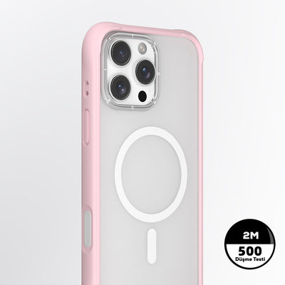 Apple iPhone 16 Pro Kılıf M-safe Şarj Özellikli Airbagli Youngkit Dynamic 2 Serisi Kapak Beyaz