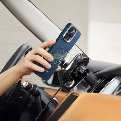 iPhone 16 Pro Kılıf M-safe Şarj Özellikli Aramid Fiber Pitaka Tactile Woven Starpeak Serisi Milky Way Galaxy Kılıf