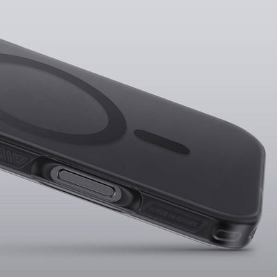 Apple iPhone 16 Pro Kılıf Magsafe Şarj Özellikli Benks Lucid Armor Kapak Titanyum-Gri