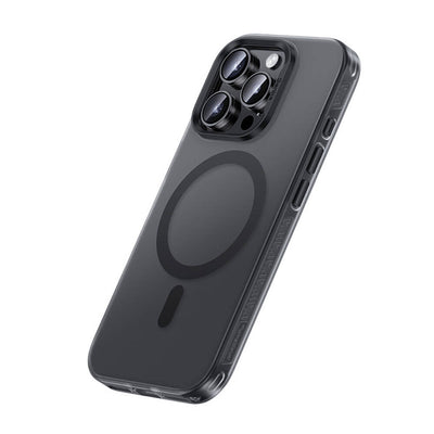 Apple iPhone 16 Pro Kılıf Magsafe Şarj Özellikli Benks Lucid Armor Kapak Titanyum-Gri