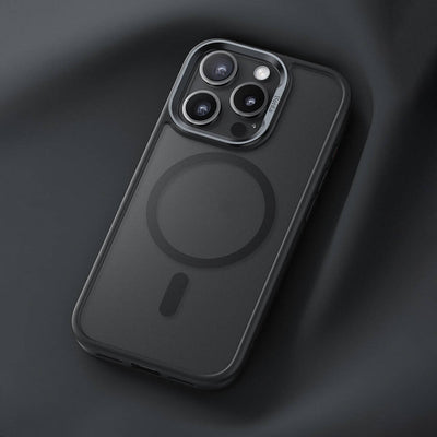 Apple iPhone 16 Pro Max Kılıf Magsafe Şarj Özellikli Benks Mist Protective Kapak Gri