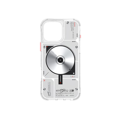 iPhone 16 Pro Kılıf M-safe Şarj Özellikli Disk Desenli Airbag Tasarımlı Skinarma Nova Kılıf