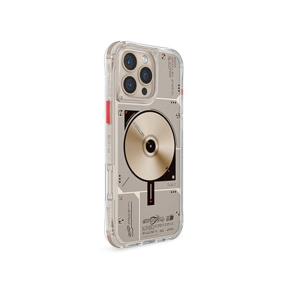 iPhone 16 Pro Kılıf M-safe Şarj Özellikli Disk Desenli Airbag Tasarımlı Skinarma Nova Kılıf