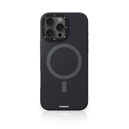 iPhone 16 Pro Kılıf M-safe Şarj Özellikli Kamera Standlı Youngkit Bitty Cream Kılıf