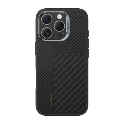iPhone 16 Pro Kılıf M-safe Şarj Özellikli Karbon Fiber Benks Montage Hybrid ArmorPro Kevlar Kılıf