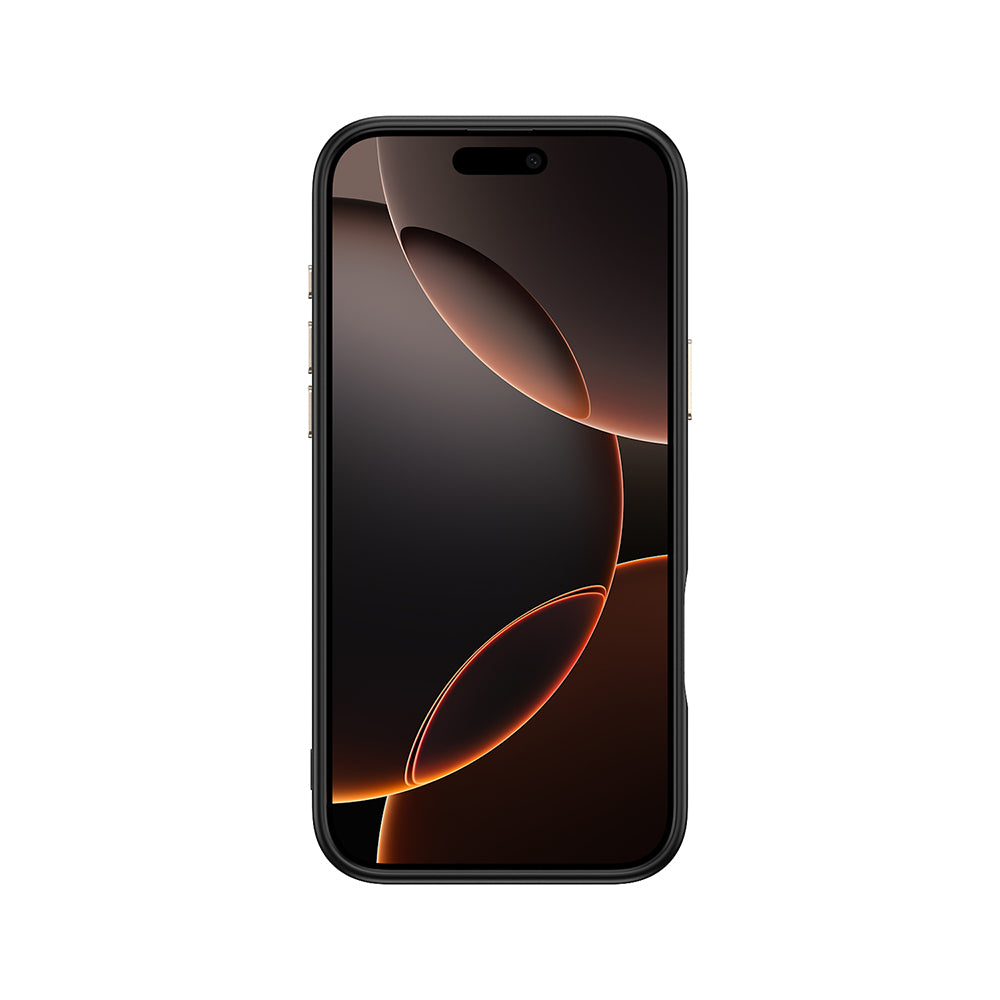 Apple iPhone 16 Pro Kılıf M-safe Şarj Özellikli Karbon Fiber Görünümlü Zore Antina Kapak Gri