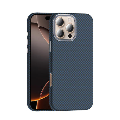 Apple iPhone 16 Pro Max Kılıf M-safe Şarj Özellikli Karbon Fiber Görünümlü Zore Gros Kapak