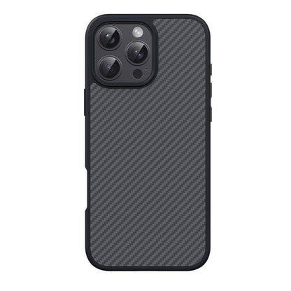 iPhone 16 Pro Kılıf M-safe Şarj Özellikli Karbon Fiber Tasarımlı Zore Elnino Kılıf