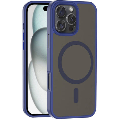 iPhone 16 Pro Kılıf M-safe Şarj Özellikli Mat Arka Yüzey Zore Sio Kılıf