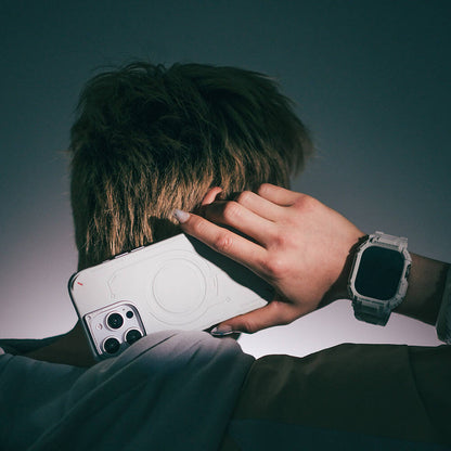 iPhone 16 Pro Kılıf M-safe Şarj Özellikli Metal Kamera Çerçeveli Skinarma Mecha Serisi Kılıf