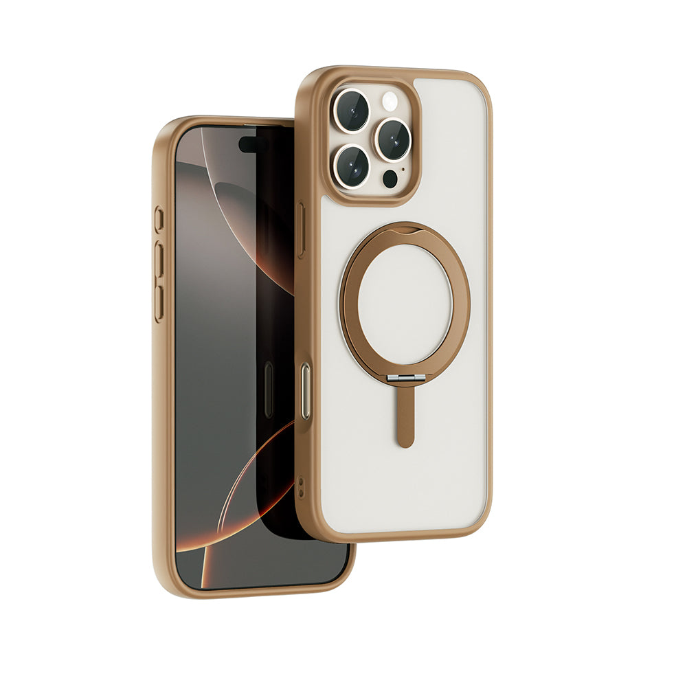 iPhone 16 Pro Kılıf M-safe Şarj Özellikli Parmak İzi Bırakmayan Wiwu FGG-202 Armor Ultra Serisi Kılıf