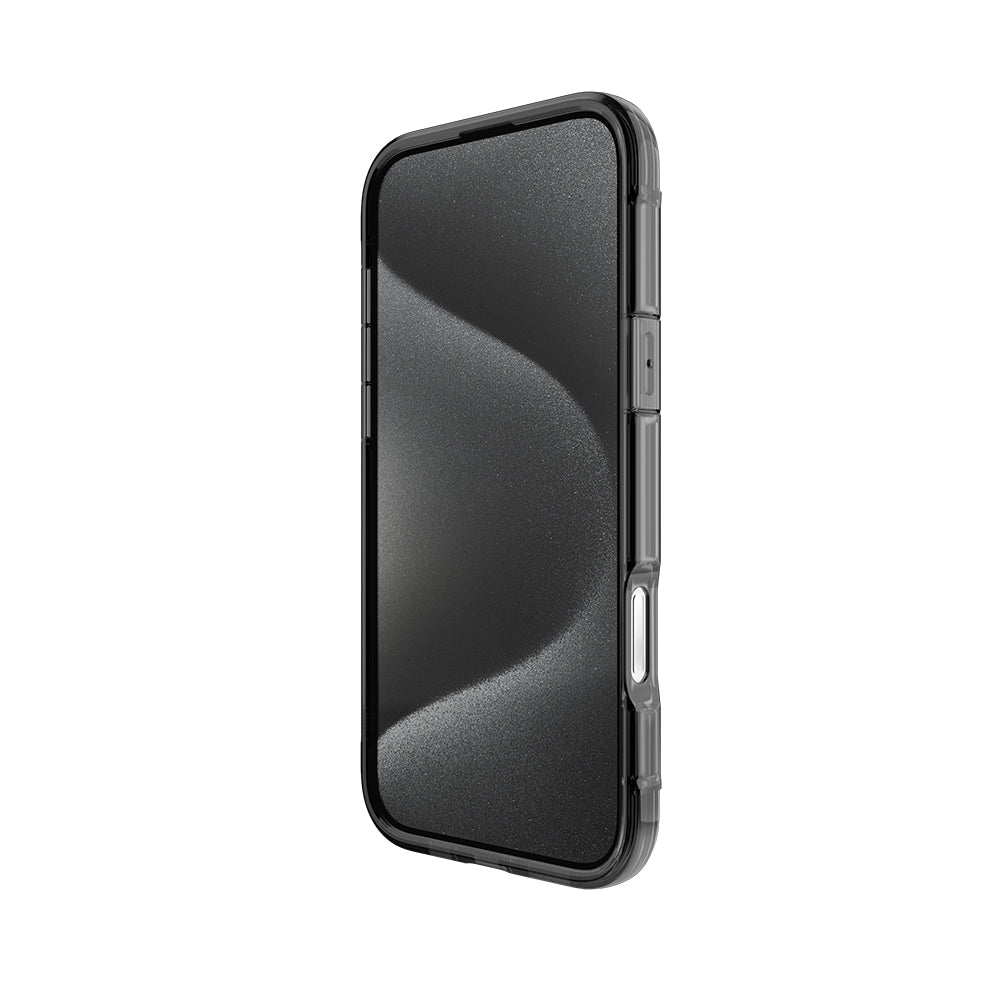 iPhone 16 Pro Kılıf M-safe Şarj Özellikli Raptic Air Serisi Airbag Tasarımlı Metal Köşelikli Şeffaf Kılıf