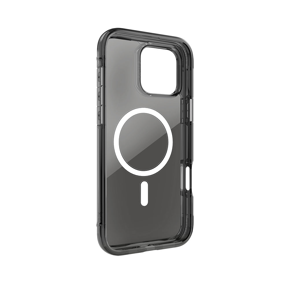 iPhone 16 Pro Kılıf M-safe Şarj Özellikli Raptic Air Serisi Airbag Tasarımlı Metal Köşelikli Şeffaf Kılıf