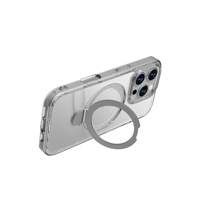 iPhone 16 Pro Kılıf M-safe Şarj Özellikli Raptic Air Stand Serisi Buzlu Transparan Tasarımlı Standlı Kılıf