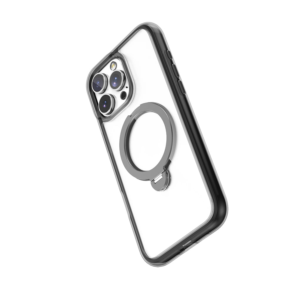 iPhone 16 Pro Kılıf M-safe Şarj Özellikli Raptic AirJoy Serisi 360 Derece Dönebilen Standlı Kılıf