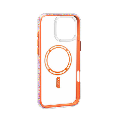 iPhone 16 Pro Kılıf M-safe Şarj Özellikli Raptic AirJoy Serisi Boncuk Tasarımlı Şeffaf Kılıf